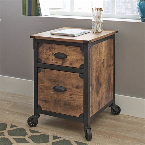 Rustic Metal File Cabinet 